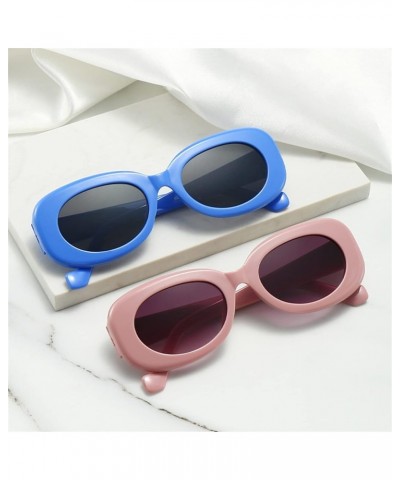 Oval Men and Women Outdoor Fashion Decorative Sunglasses (Color : E, Size : 1) 1 F $15.31 Designer