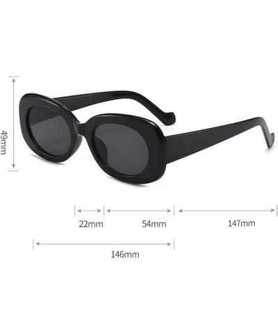 Oval Men and Women Outdoor Fashion Decorative Sunglasses (Color : E, Size : 1) 1 F $15.31 Designer