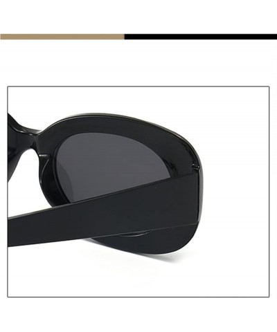 Oval Men and Women Outdoor Fashion Decorative Sunglasses (Color : E, Size : 1) 1 F $15.31 Designer