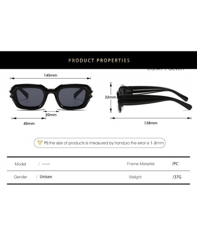 Small Frame Punk Hip Hop Fashion Men and Women Sunglasses (Color : 1, Size : 1) 1 3 $19.82 Designer