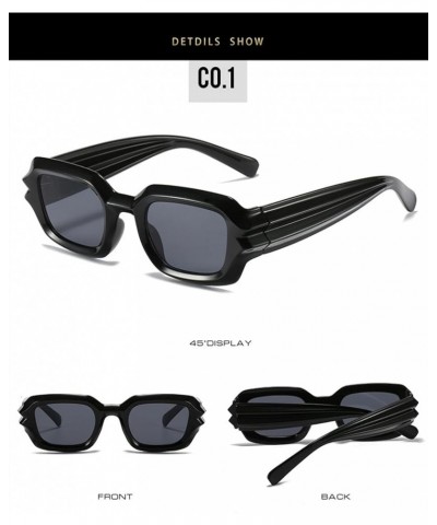 Small Frame Punk Hip Hop Fashion Men and Women Sunglasses (Color : 1, Size : 1) 1 3 $19.82 Designer