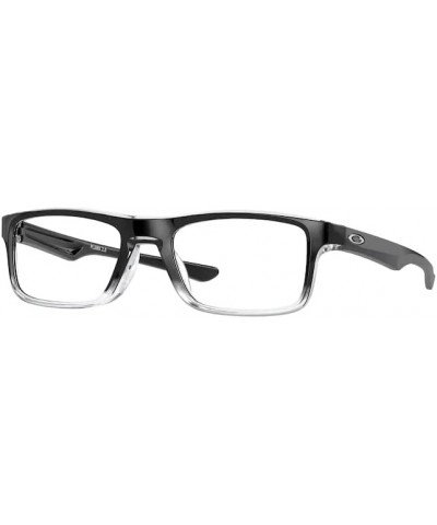 Plank 2.0 OX8081 Rectangle Eyeglasses for Men for Women +Designer iWear Care Kit Polished Black Clear Fade $39.96 Rectangular