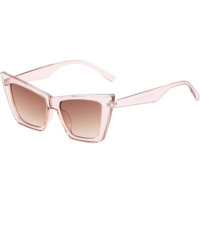 Retro Cat Eye Sunglasses Outdoor Holiday Street Shooting Decorative Glasses (Color : B, Size : Medium) Medium E $18.23 Designer