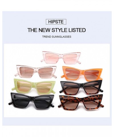 Retro Cat Eye Sunglasses Outdoor Holiday Street Shooting Decorative Glasses (Color : B, Size : Medium) Medium E $18.23 Designer