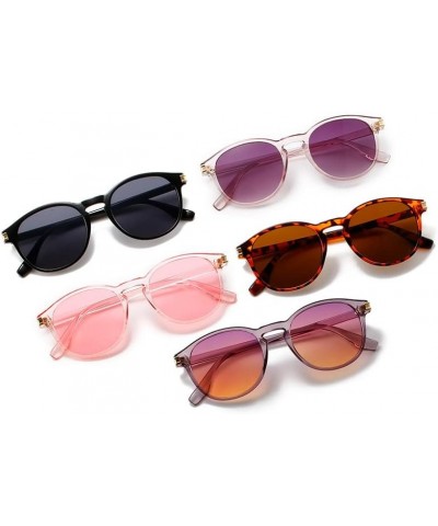 Fashion All-Match Ocean Color Simplicity Sunglasses Women Retro Round Shape Sunglasses Men UV400 Travel Drive Glasses (Color ...