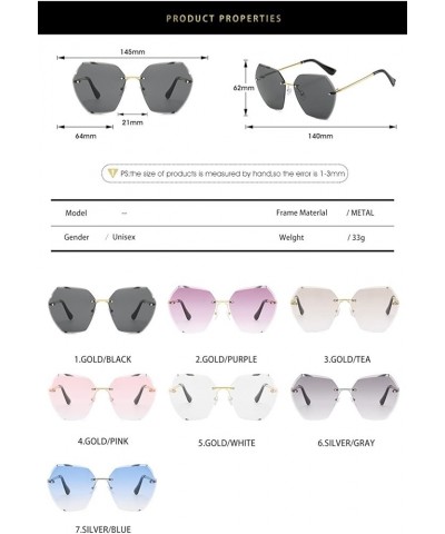 Men and Women Metal Outdoor Vacation Beach Decorative Sunglasses (Color : G, Size : 1) 1A $13.10 Designer