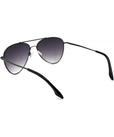 Mens Air Force Classic Officer Ornate Top Bridge Metal Rim Sunglasses Gunmetal Smoke $10.41 Pilot