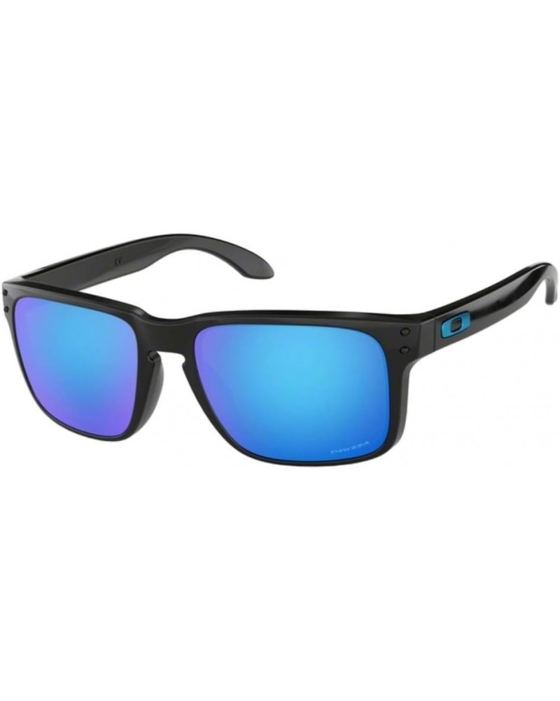 Holbrook OO9102 Sunglasses Bundle with original case, and accessories (5 items) (F5) Polished Black/Prizm Sapphire $84.73 Square