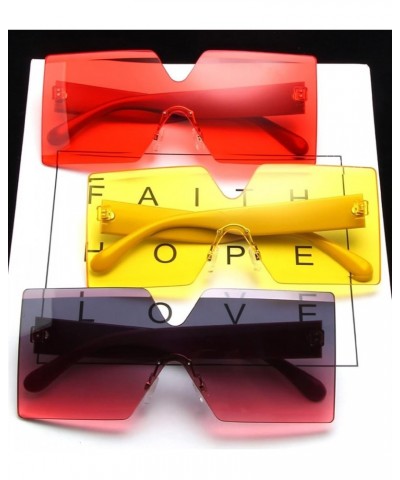 Fashion Large Frame Men and Women Decorative Sunglasses (Color : D, Size : 1) 1 D $11.61 Designer