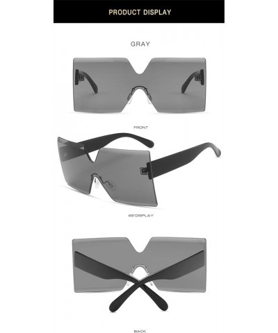 Fashion Large Frame Men and Women Decorative Sunglasses (Color : D, Size : 1) 1 D $11.61 Designer