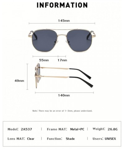 Retro Metal Driving Sunglasses Outdoor Vacation Sunshade Driving (Color : D, Size : Medium) Medium C $21.43 Designer