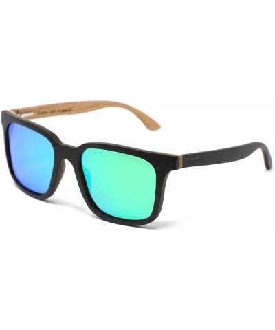 Nixon - Black Walnut and Oak Wood Polarized Mirror Green $49.35 Square