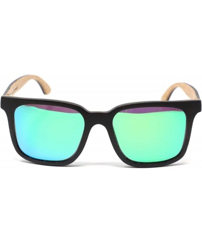 Nixon - Black Walnut and Oak Wood Polarized Mirror Green $49.35 Square