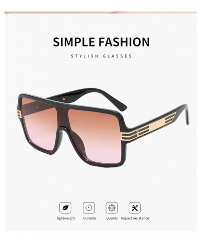 Large Frame Men and Women Sunglasses Outdoor Vacation Sunshade Driving (Color : E, Size : Medium) Medium B $17.43 Designer