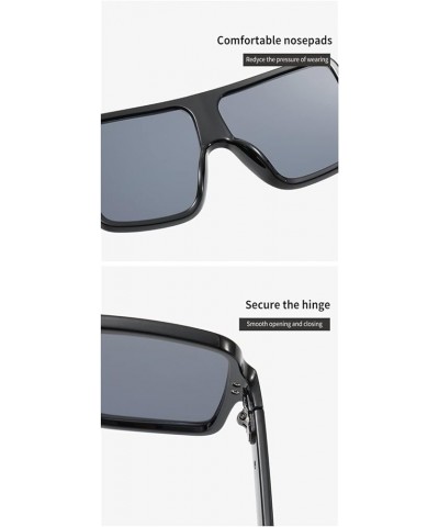 Large Frame Men and Women Sunglasses Outdoor Vacation Sunshade Driving (Color : E, Size : Medium) Medium B $17.43 Designer