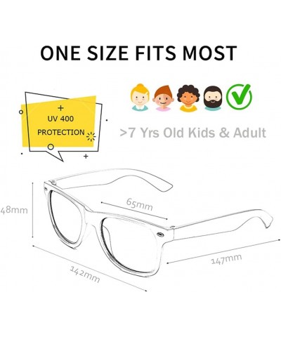 12 Pack Neon Colors Sunglasses Classic Retro Party Favors Sunglasses for Unisex Adult Yellow $9.68 Goggle