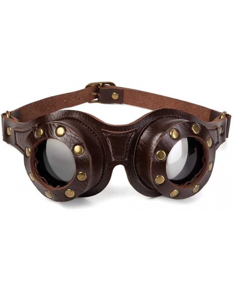 Retro Steampunk Glasses Male Women Cosplay Punk Hip Hop Eyewear Vintage Retro Halloween Locomotive Outdoor Goggles $24.67 Avi...