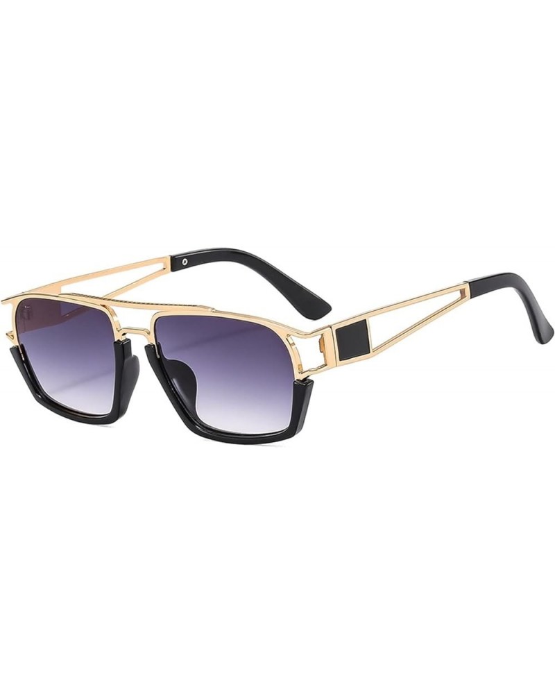 Retro Hollow Hip Hop Punk Sunglasses for Men and Women Outdoor (Color : E, Size : 1) 1 D $15.00 Designer