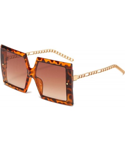 Retro Large Frame Men and Women Sunglasses for Outdoor Vacation (Color : F, Size : Medium) Medium C $20.85 Designer