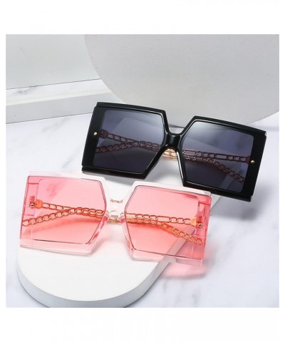 Retro Large Frame Men and Women Sunglasses for Outdoor Vacation (Color : F, Size : Medium) Medium C $20.85 Designer