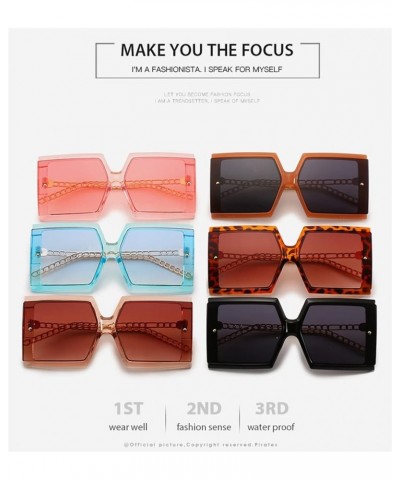 Retro Large Frame Men and Women Sunglasses for Outdoor Vacation (Color : F, Size : Medium) Medium C $20.85 Designer