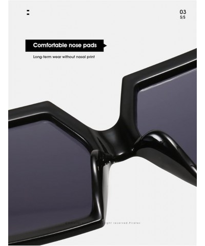 Retro Large Frame Men and Women Sunglasses for Outdoor Vacation (Color : F, Size : Medium) Medium C $20.85 Designer