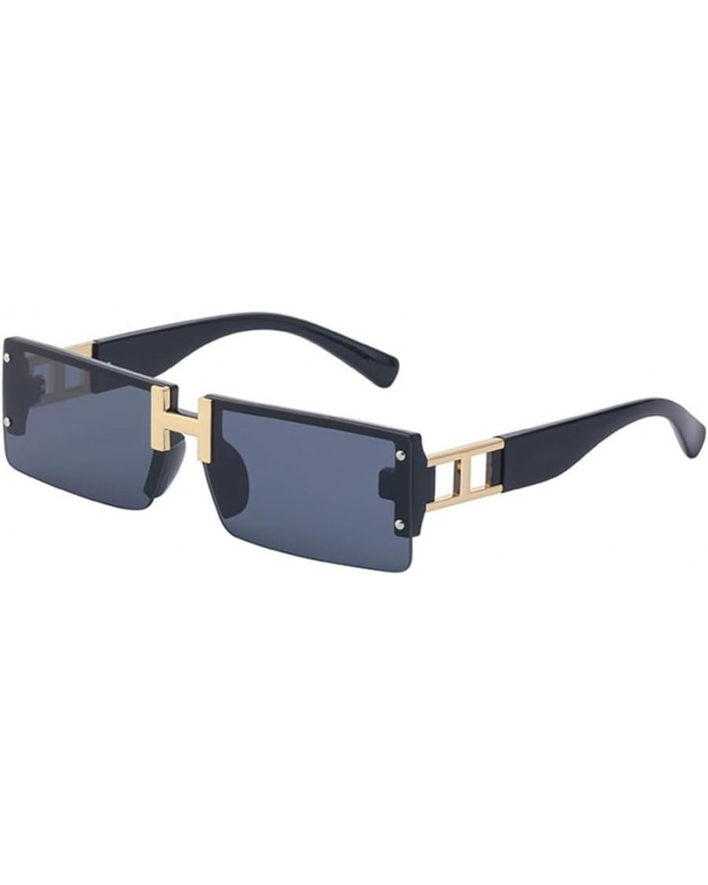 Women Rimless Square Sunglasses Ladies Sun Glasses Men Retro Eyeglasses UV 400 2 $20.22 Rimless