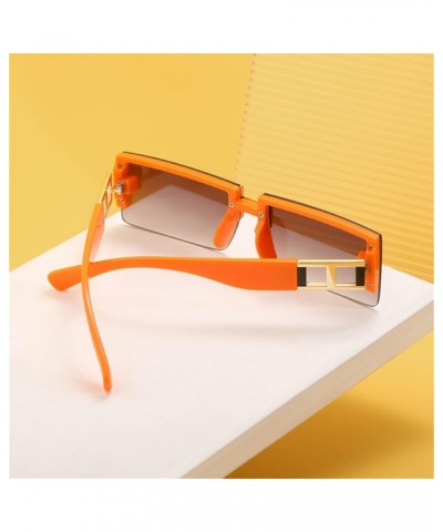 Women Rimless Square Sunglasses Ladies Sun Glasses Men Retro Eyeglasses UV 400 2 $20.22 Rimless