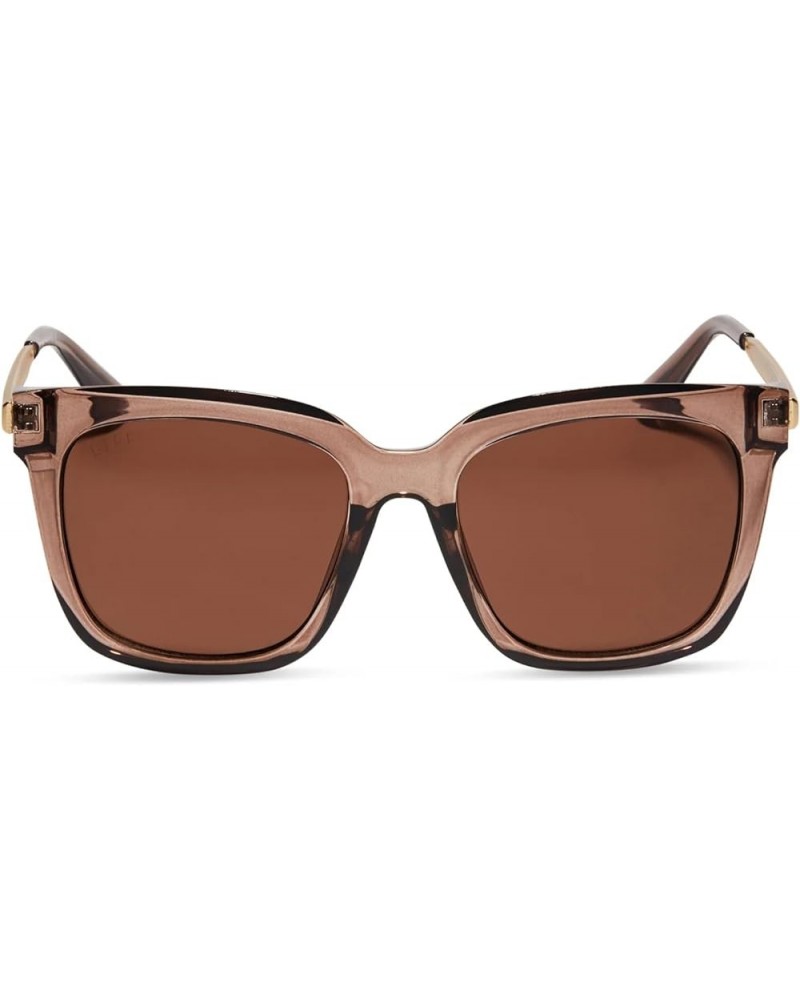 oversized lightweight square sunglasses for women, Hailey Milky Tan + Brown $31.36 Square