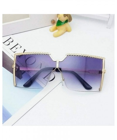 Luxury Fashion Oversized Square Sunglasses Women Outdoor Shades Glasses Progressive Gray $9.24 Designer