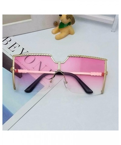 Luxury Fashion Oversized Square Sunglasses Women Outdoor Shades Glasses Progressive Gray $9.24 Designer