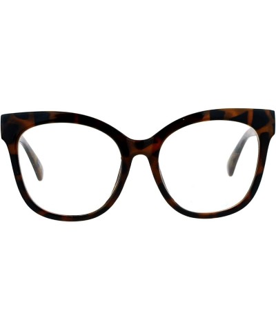 Super Oversized Clear Lens Glasses Womens Butterfly Frame Eyeglasses Tortoise $9.09 Oversized