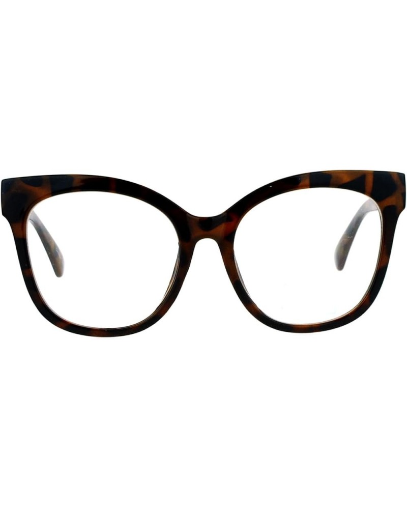 Super Oversized Clear Lens Glasses Womens Butterfly Frame Eyeglasses Tortoise $9.09 Oversized