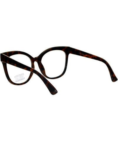 Super Oversized Clear Lens Glasses Womens Butterfly Frame Eyeglasses Tortoise $9.09 Oversized