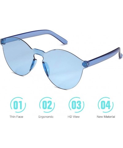 Unisex's Sunglasses Fashionable Candy Colors Round Mirrored Outdoor Casual Sunset Sunrise Lightweight Design Dasily Multicolo...