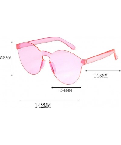 Unisex's Sunglasses Fashionable Candy Colors Round Mirrored Outdoor Casual Sunset Sunrise Lightweight Design Dasily Multicolo...