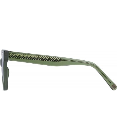 London 6521 Women's Square Sunglasses, 53 mm Dark Sage Green $30.01 Square