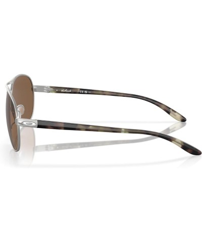 Women's Oo4079 Feedback Aviator Sunglasses Satin Chrome/Prizm Bronze $54.45 Aviator