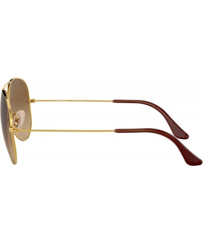 Ray Ban Unisex Sunglasses, Gold Lenses Metal Frame, 58mm $73.71 Designer