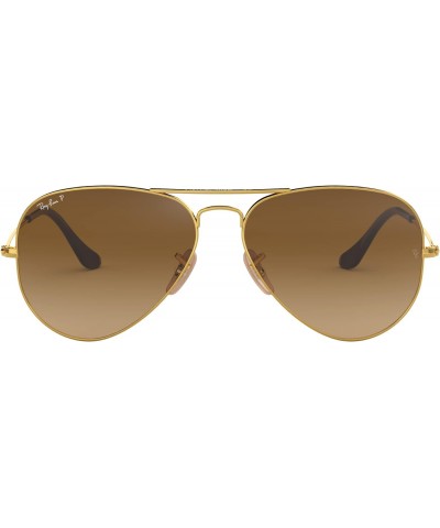 Ray Ban Unisex Sunglasses, Gold Lenses Metal Frame, 58mm $73.71 Designer