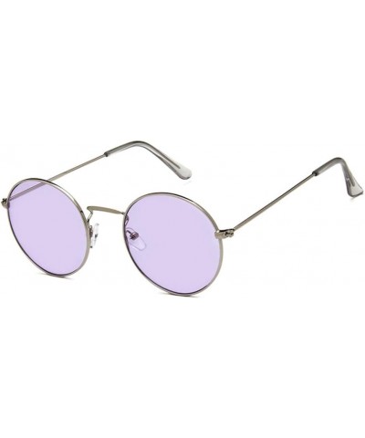 Unisex Sunglasses Retro Gold Red Drive Holiday Round Non-Polarized UV400 Silver Purple $7.19 Round