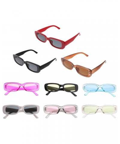 9pcs Sunglasses Retro Vintage Fashion Glasses for Women Oversized Glasses for Women Mens Shades Rectangular Glasses Bulk Shot...