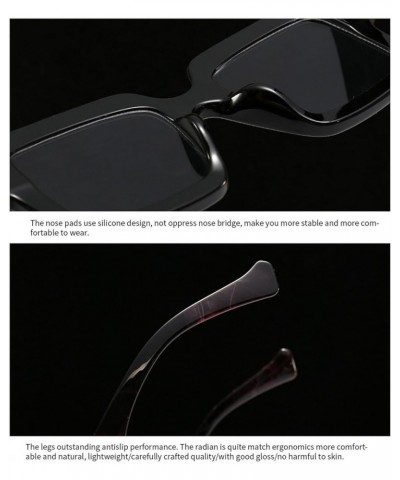 Oversized Punk Sunglasses 2023 Women Men Square Sun Glasses Goggle Female Fashion Eyeglasses Black $9.72 Oversized