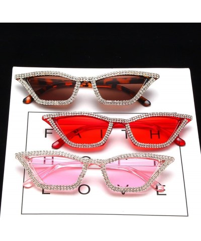 Cat Eye Women Sunglasses Fashion Outdoor Holiday Decorative Sunglasses (Color : E, Size : 1) 1A $18.74 Designer