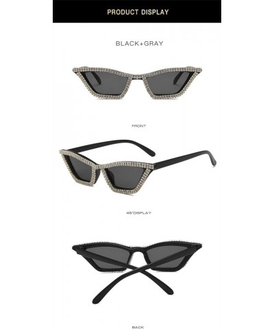 Cat Eye Women Sunglasses Fashion Outdoor Holiday Decorative Sunglasses (Color : E, Size : 1) 1A $18.74 Designer