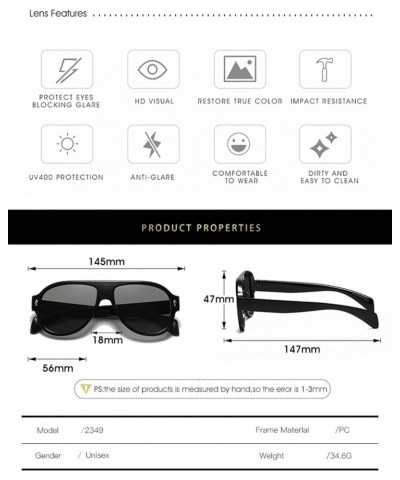 Retro Large Frame Trendy Driving Men's And Women's Sunglasses A $17.66 Designer