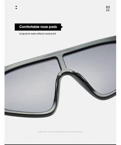 Big Frame Street Shooting Fashion Sunglasses for Men and Women (Color : G, Size : Medium) Medium B $21.22 Designer