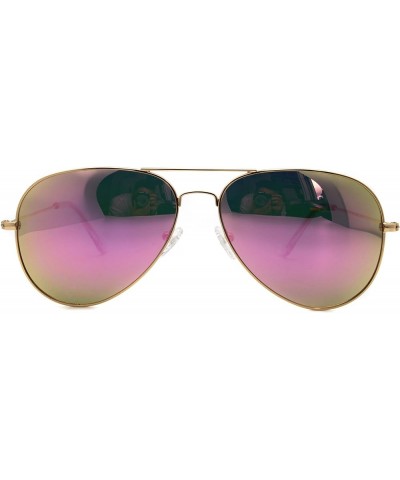 Metal Sunglasses Fashion UV400 Polarized Lens Gold Frame Pink Lens + Gun Metal Frame Silver Lens 100% UV Protection $32.71 Av...