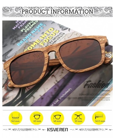 Men Wood Polarized Sunglasses Vintage Wooden Frame Pink $19.23 Oval