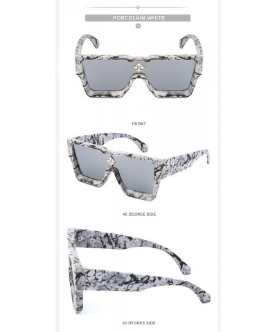 Luxury Crystal Oversized Women Square Sunglasses Trending Men Shades UV400 08 $4.71 Oversized